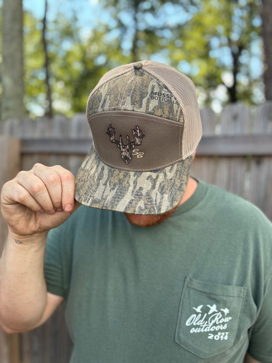 Speckle Bellies Camo Deer 7 Panel Snapback Hat