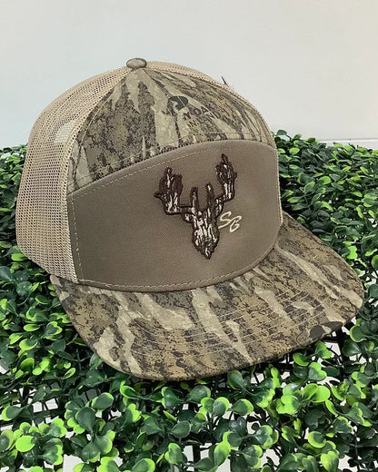 Speckle Bellies Camo Deer 7 Panel Snapback Hat