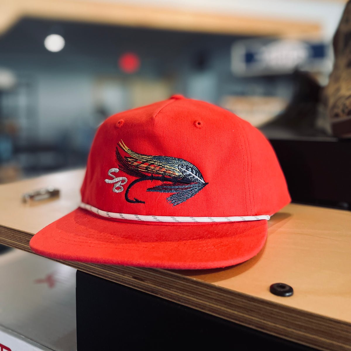 Speckle Bellies SB Fly Rope Snapback Hat