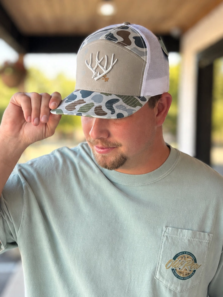 Speckle Bellies Rack SB 7 Panel Snapback Hat