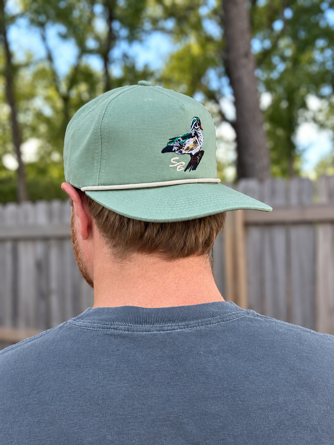Speckle Bellies SB Wood Duck Rope Snapback Hat