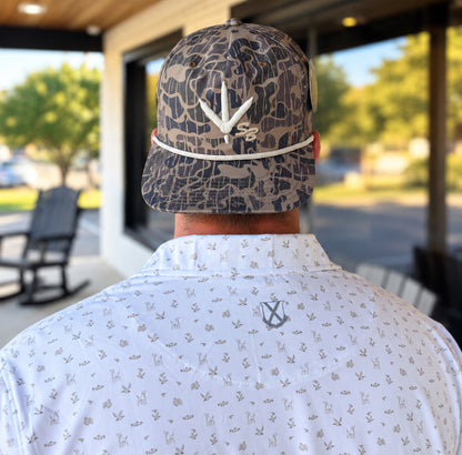 Speckle Bellies Turkey Track SB Rope Snapback Hat