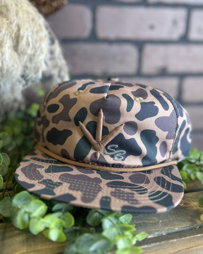 Speckle Bellies Turkey Track SB Rope Snapback Hat