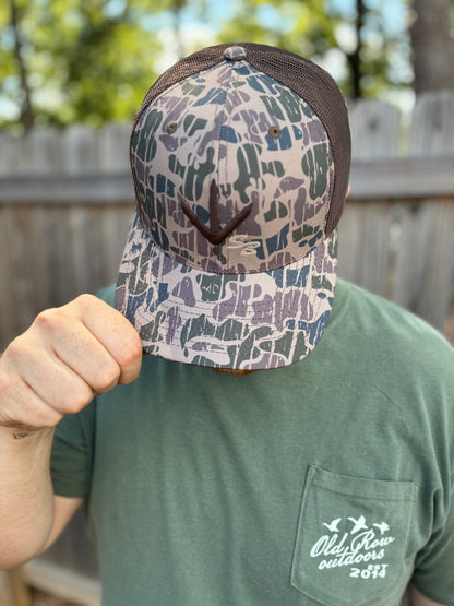 Speckle Bellies Turkey Track SB 6 Panel Snapback Hat