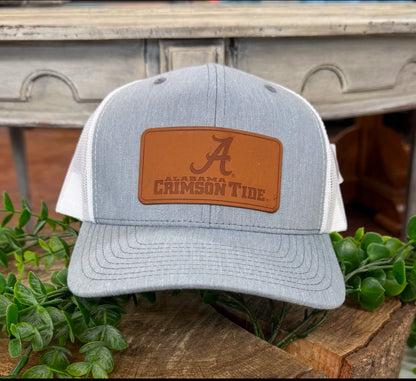 Speckle Bellies Crimson Tide Leather Patch 112 Snapback Hat