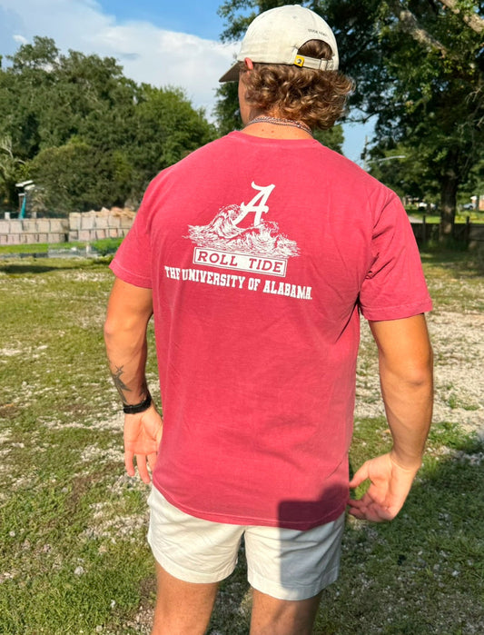 Speckle Bellies Roll Tide Waves S/S TEE Shirt