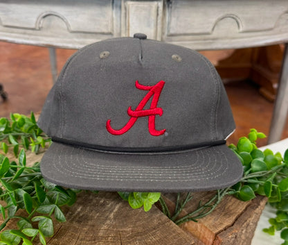 Speckle Bellies Script A Alabama Rope Snapback Hat