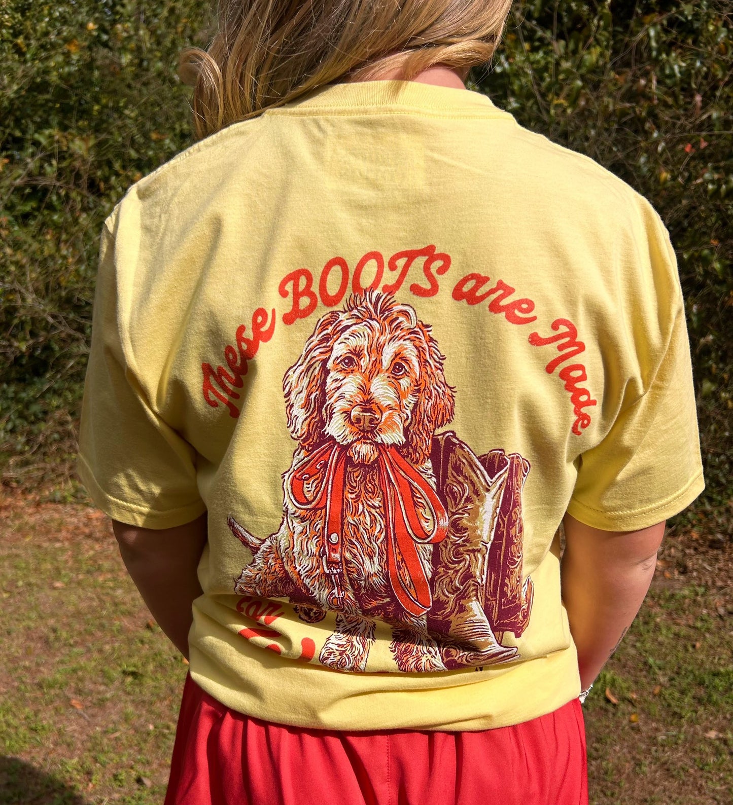 Struttin Cotton Women's Doodle Boots S/S TEE Shirt
