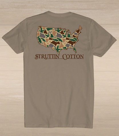 Struttin Cotton United States Standout Camo S/S TEE Shirt