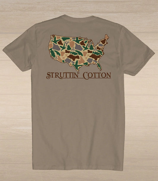 Struttin Cotton United States Standout Camo S/S TEE Shirt