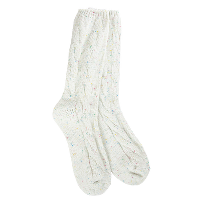 World's Softest Socks Weekend Collection Ragg Cable Crew
