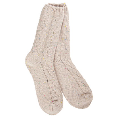 World's Softest Socks Weekend Collection Ragg Cable Crew