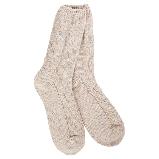World's Softest Socks Weekend Collection Ragg Cable Crew