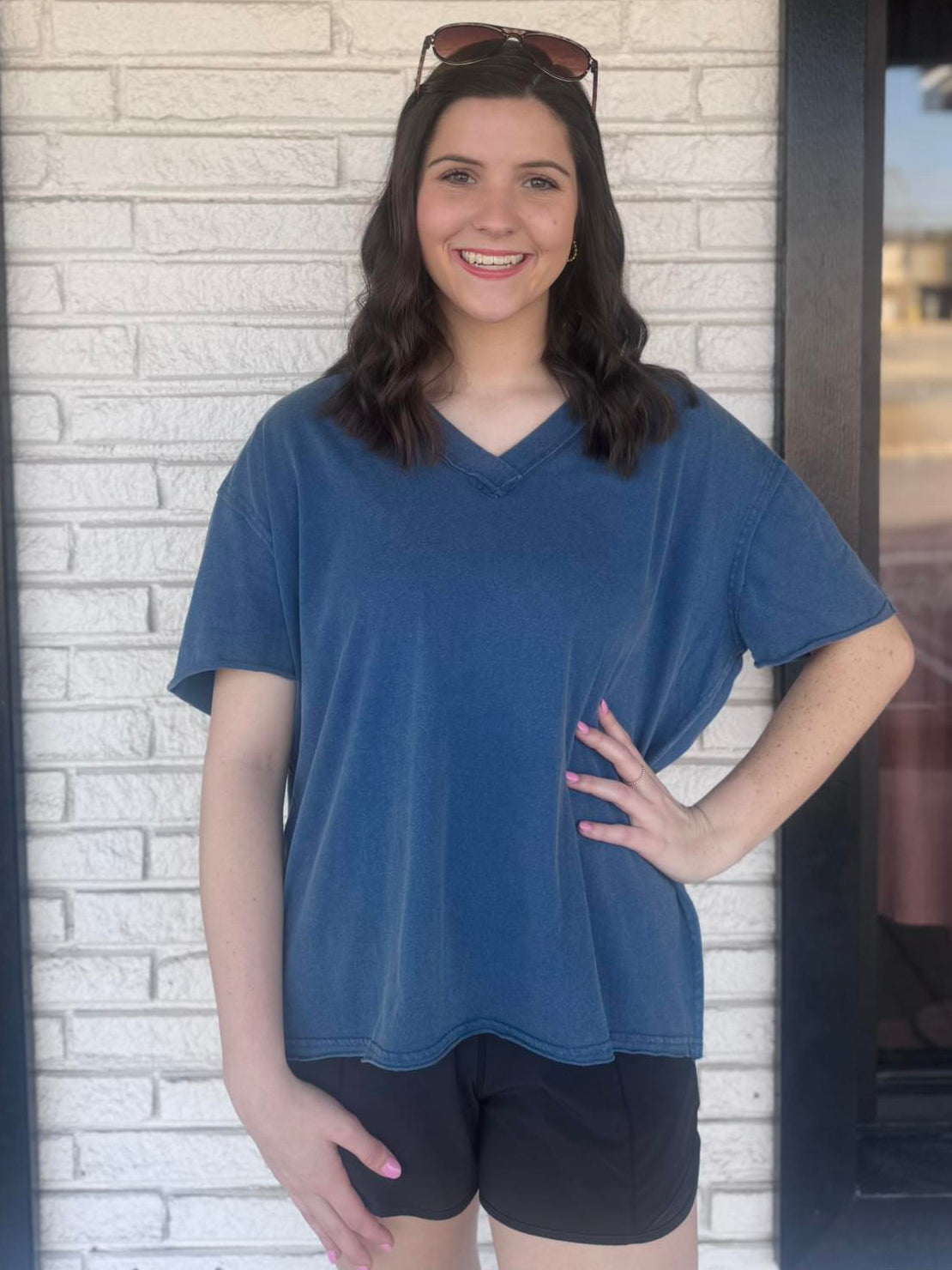 All Over V-Neck Tee