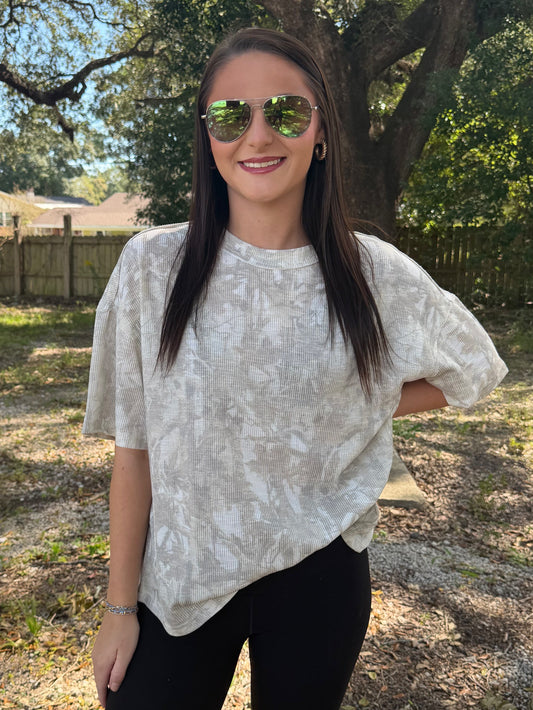 Camo Crewneck Top