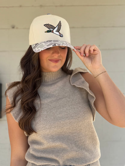 Flying Mallard Camo Brim Trucker Hat