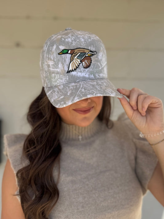 Flying Mallard Full Camo Trucker Hat