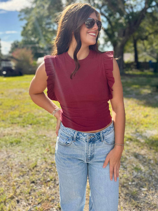 Gameday Ruffles Top
