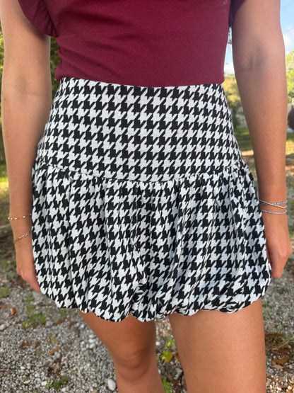 Houndstooth Skirt