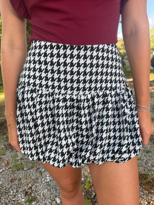 Houndstooth Skirt