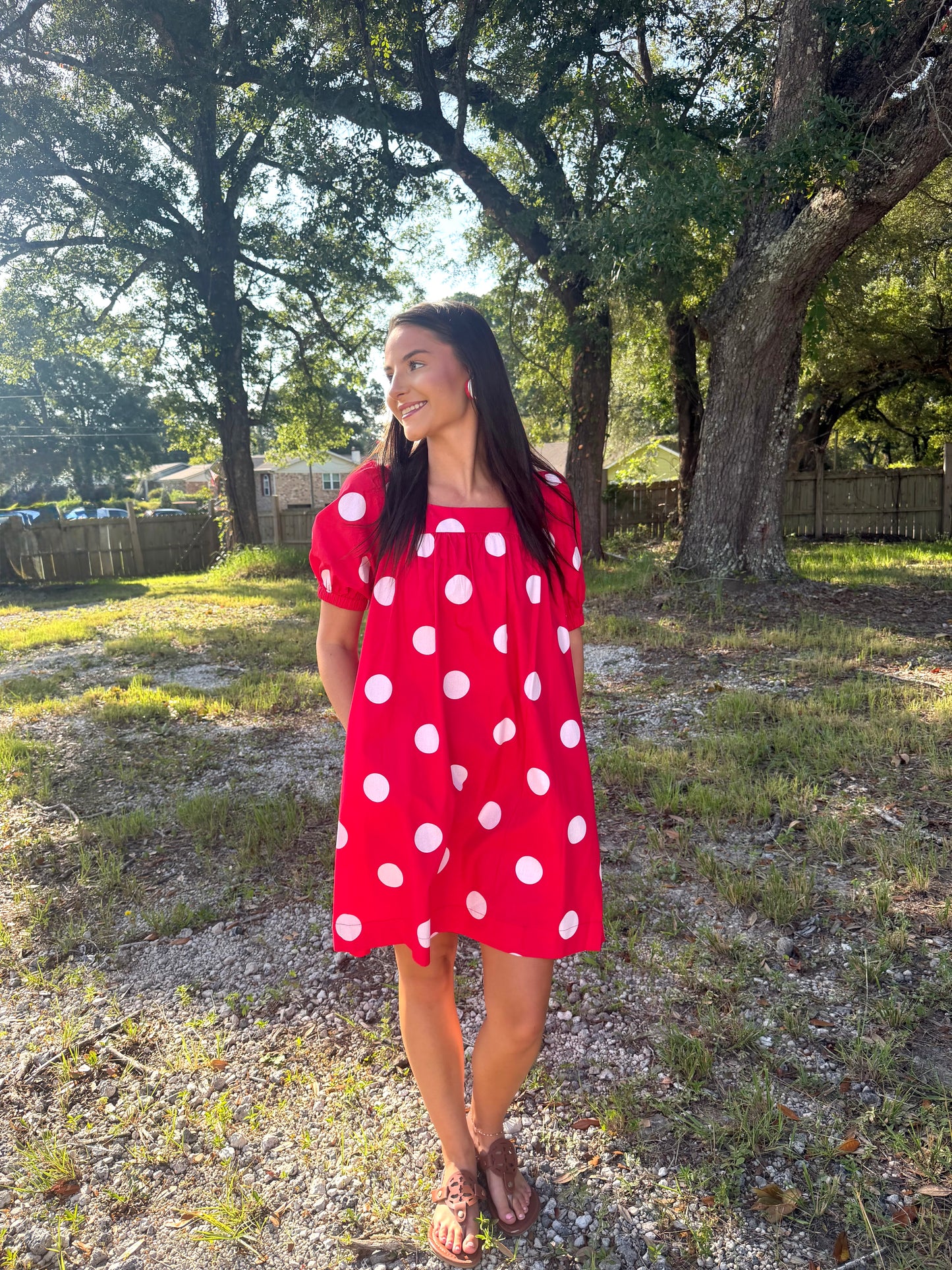 Gameday Polka Dot Dress
