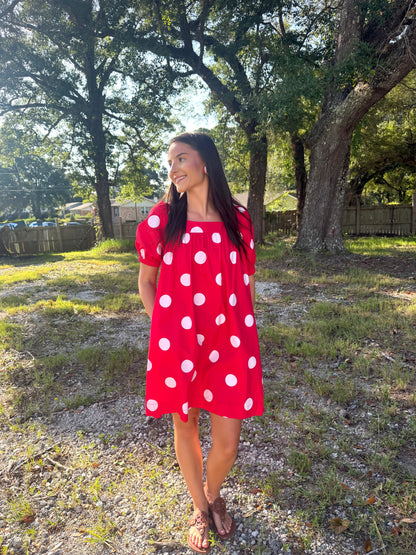 Gameday Polka Dot Dress