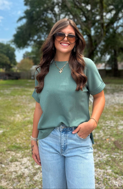 Luxe Ribbed Tee