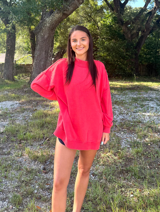 Stay Home Mock Neck
