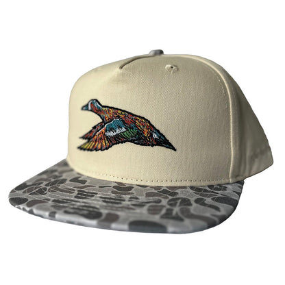 Roost Waterfowl Youth Roost Embroidered Mottled Canvas Marsh Camo Bill Snapback Hat