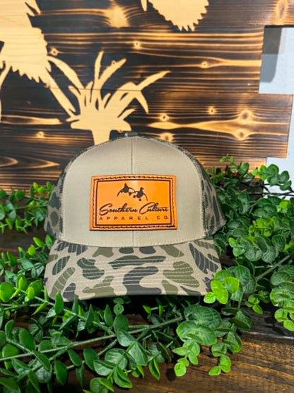 Southern Culture Duck Leather Snapback Hat