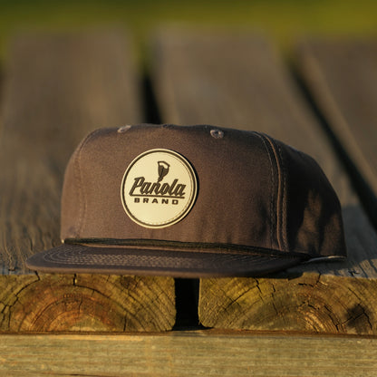 Panola Brand Rubber Patch Logo Rope Snapback Hat