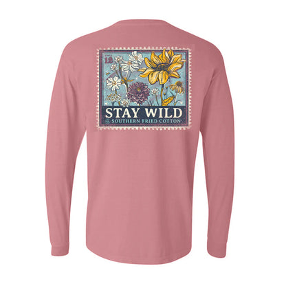 Southern Fried Cotton Women's Stay Wild Long Sleeve TEE Shirt