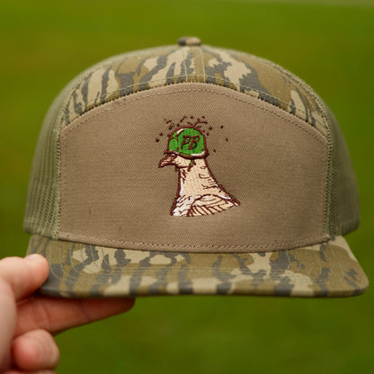 Panola Brand Soldier Dove Camo 7 Panel Snapback Hat