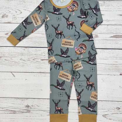 Baby Boy Go Hunting Print Sleepwear Set