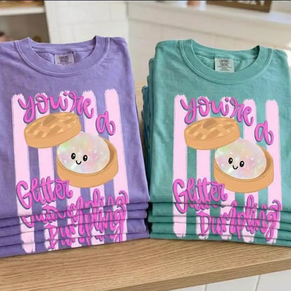 Southern Backroad Youth Girls You're a Glitter Dumpling S/S TEE Shirt