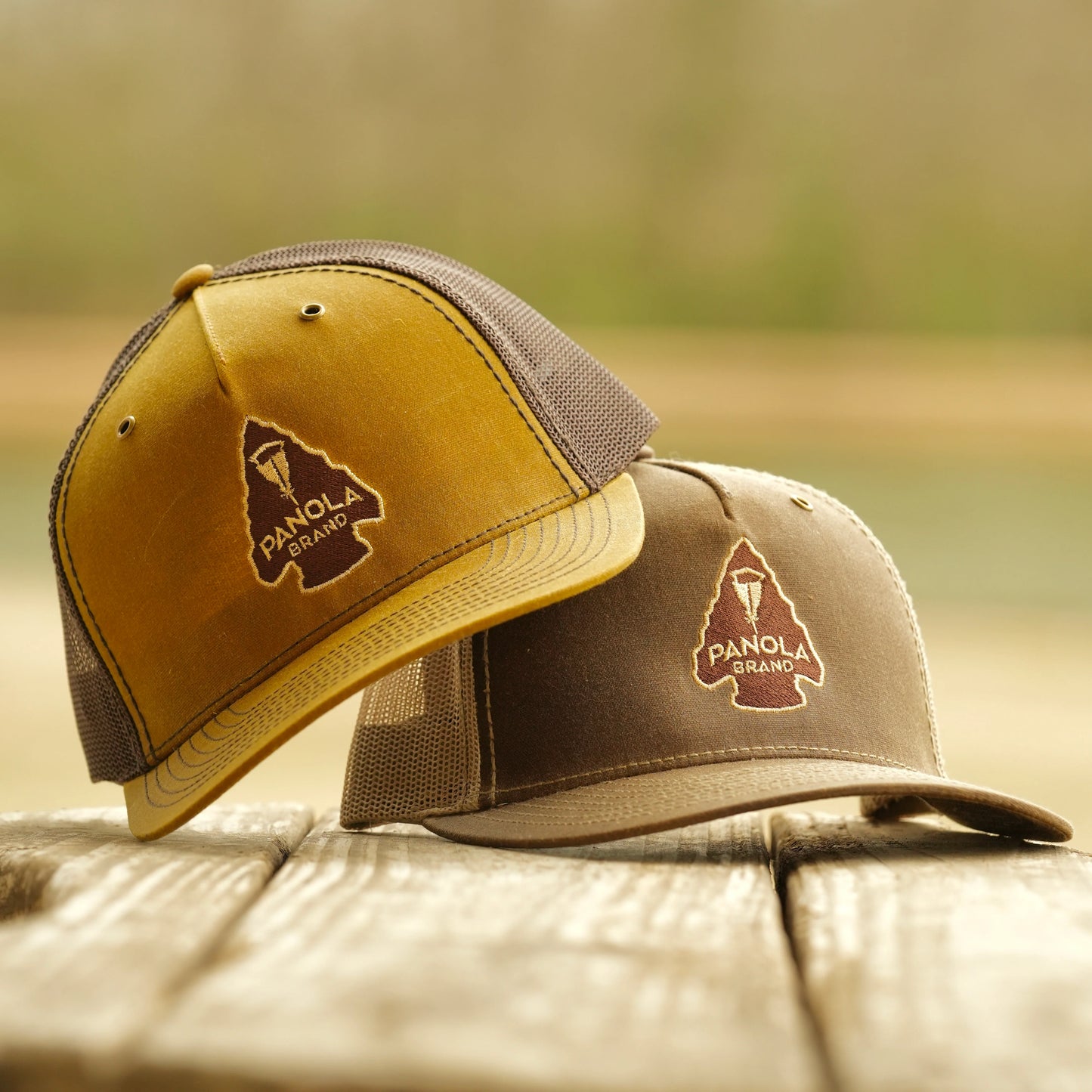 Panola Brand Arrowhead Waxed Trucker Snapback Hat
