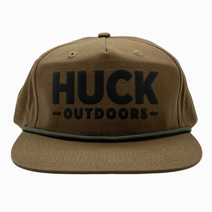 Huck Outdoors Huck Logo Rope Snapback Hat