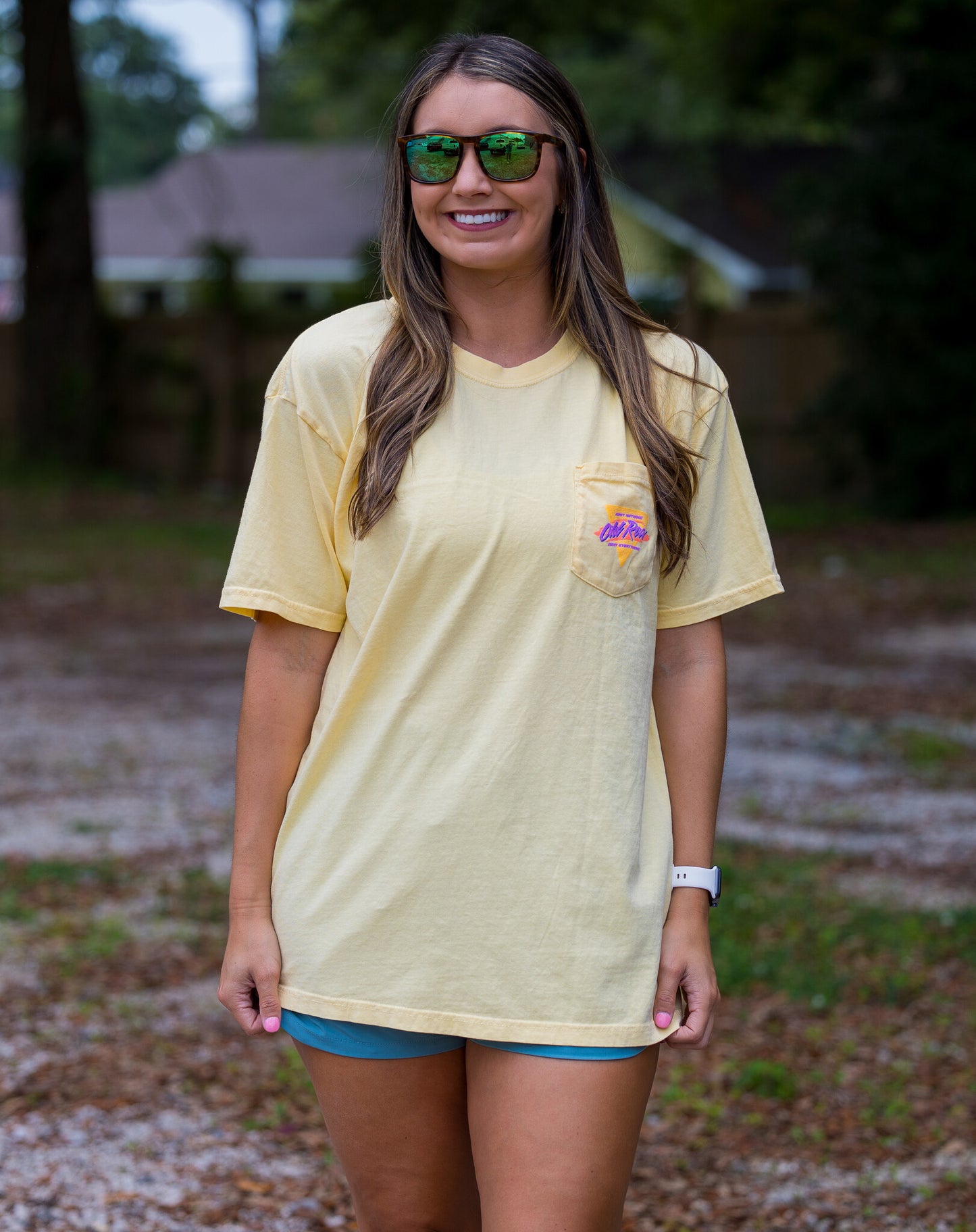 Old Row Outdoors Women's Retro Triangle 2.0 Pocket S/S TEE Shirt