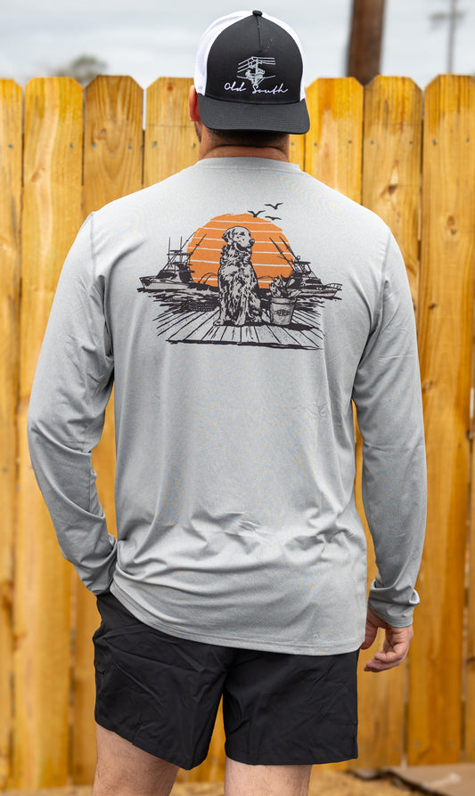 Aftco Men's Bucket UVX Performance L/S Shirt