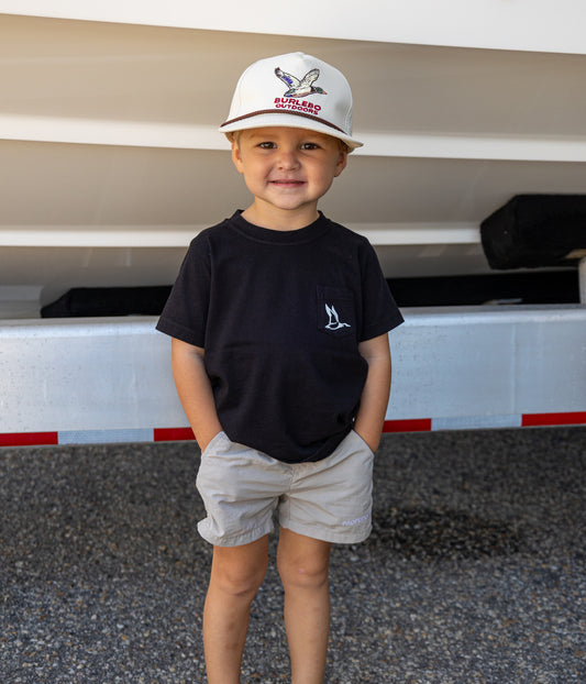 Roost Waterfowl Youth Roost Camo Logo S/S TEE Shirt