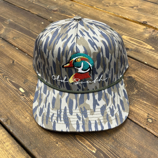 Old South Apparel Youth Boys Wood Duck Head Rope Snapback Hat