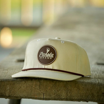Panola Brand Rubber Patch Logo Rope Snapback Hat