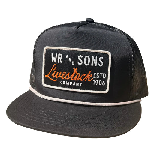 Whiskey Bent Hat Co. WR and Sons Rope Snapback Hat