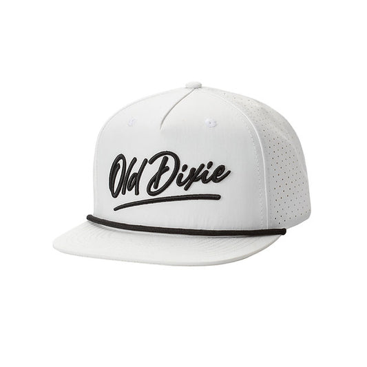 Old Dixie Embroidered Logo Performance Rope Snapback Hat