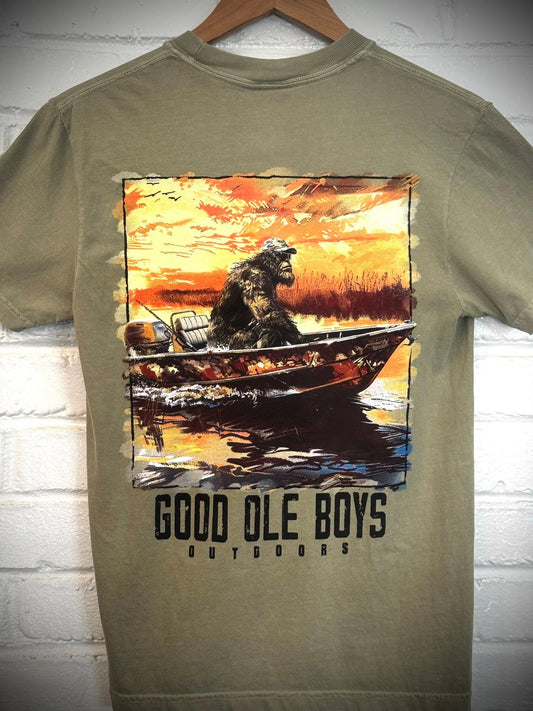 Good OLE Boy Outdoors Bigfoot Marsh Boat S/S TEE Shirt