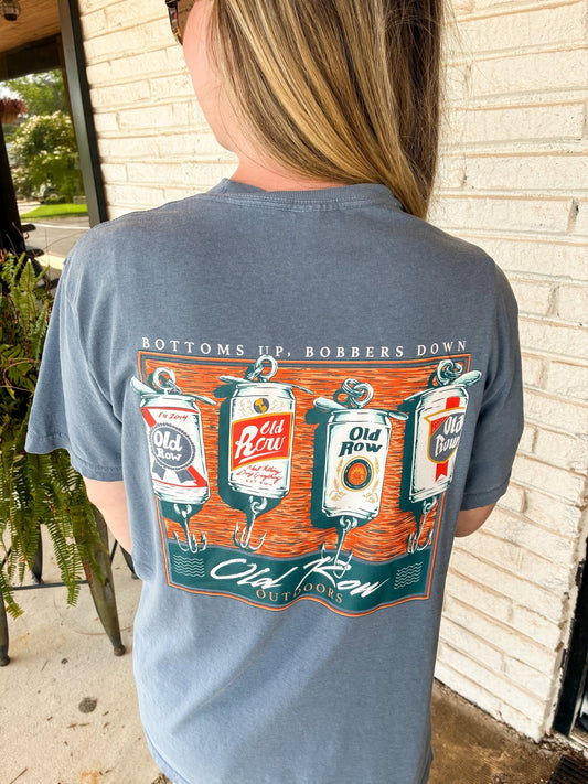 Old Row Outdoors Bottoms Up Bobbers Down Pocket S/S TEE Shirt