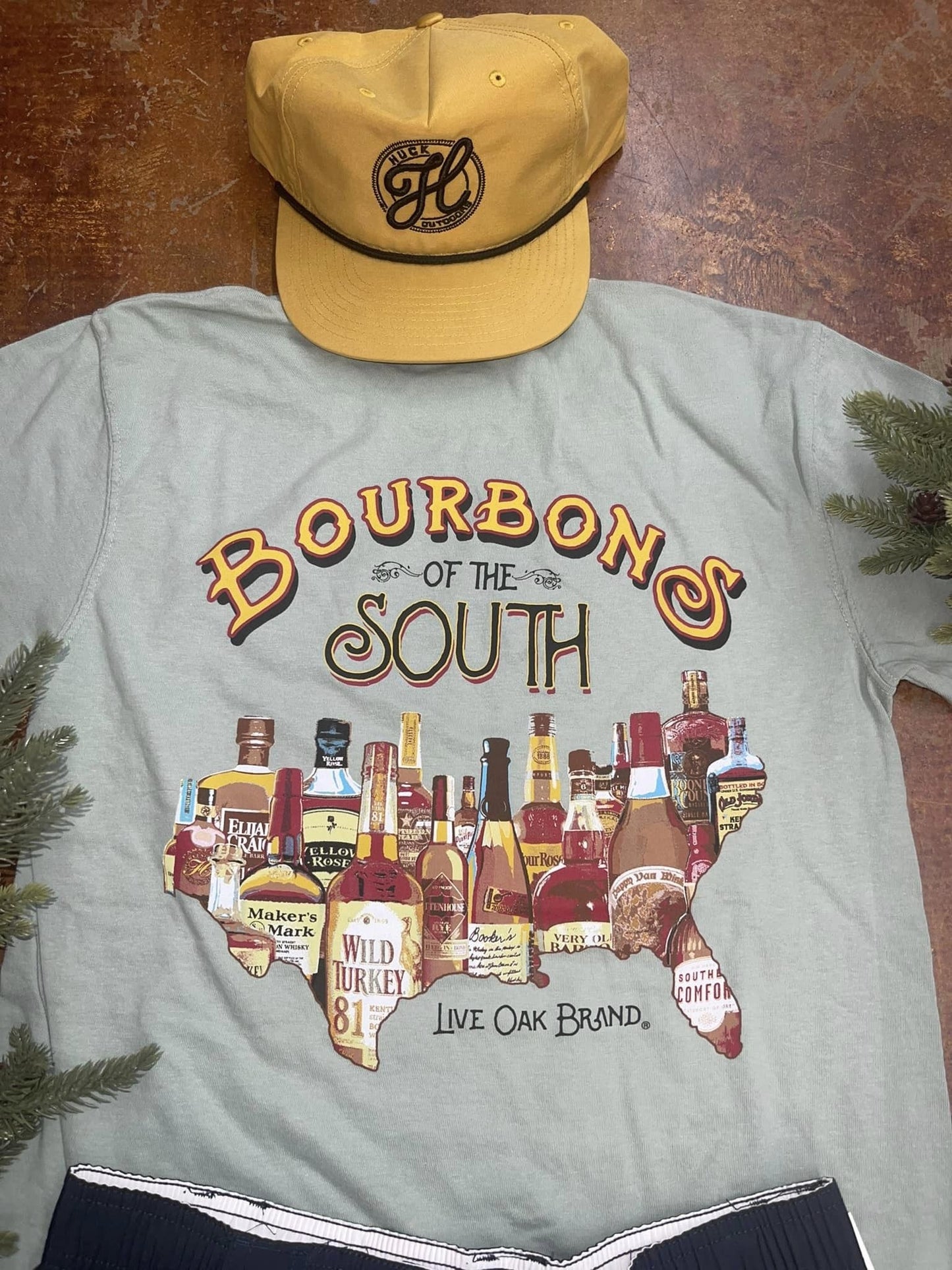 Live Oak Brand Bourbons of the South S/S T-shirt
