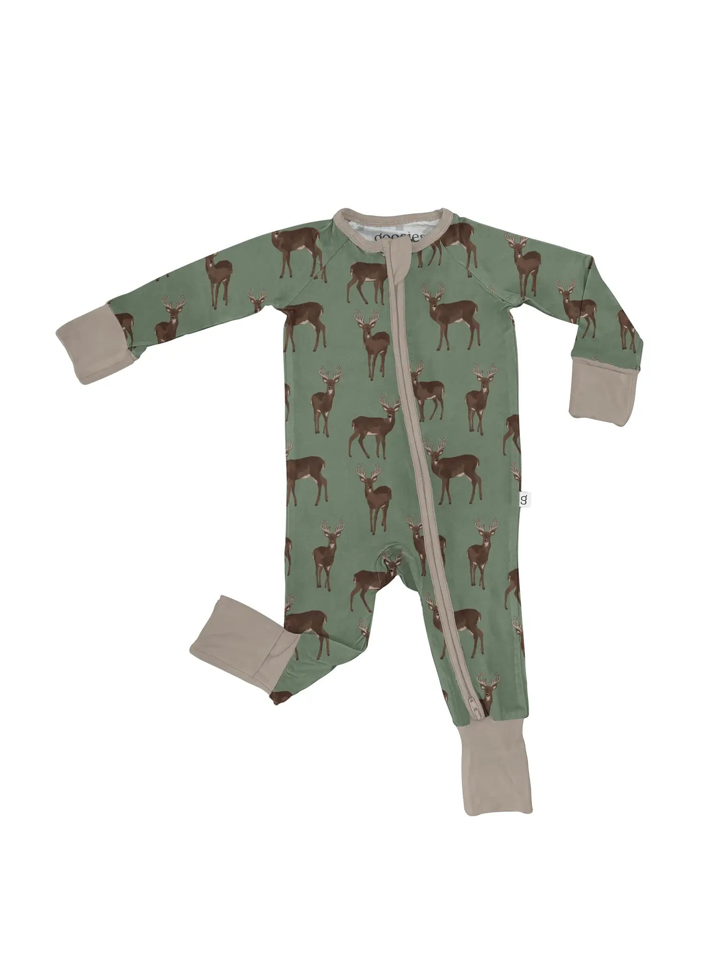 Goosies Baby Deer Convertible Zip Pjs