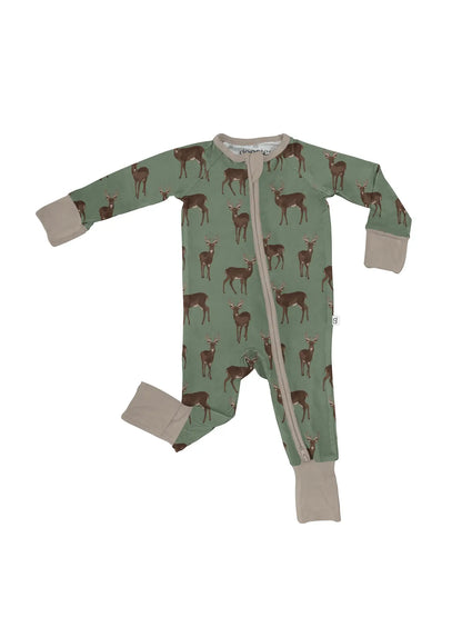 Goosies Baby Deer Convertible Zip Pjs