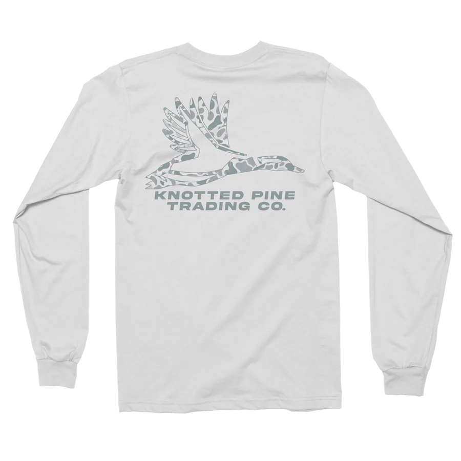 Knotted Pine Trading Co. Snow Camo L/S TEE Shirt